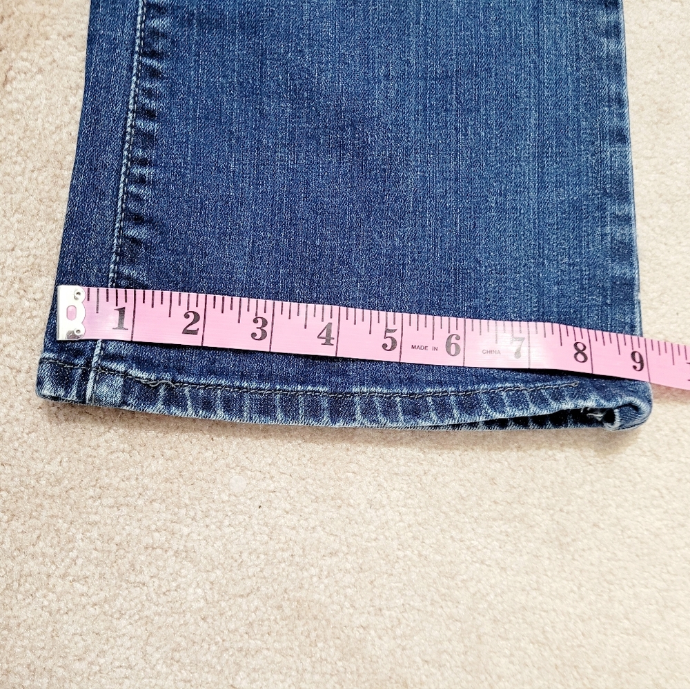Levi’s 515 Bootcut Jeans Women’s Size 12 S Blue Denim Stretch Studded Pockets - Picture 11 of 15